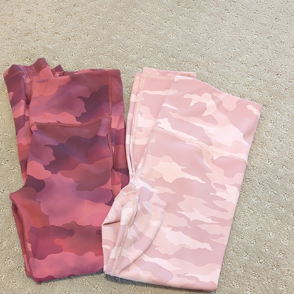 Pink and Purple Camouflage Leggings